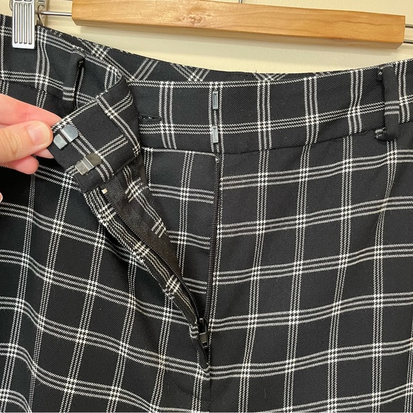 NWT 1. State Veridian Blooms Pant - Black White Plaid - Picture 5 of 14